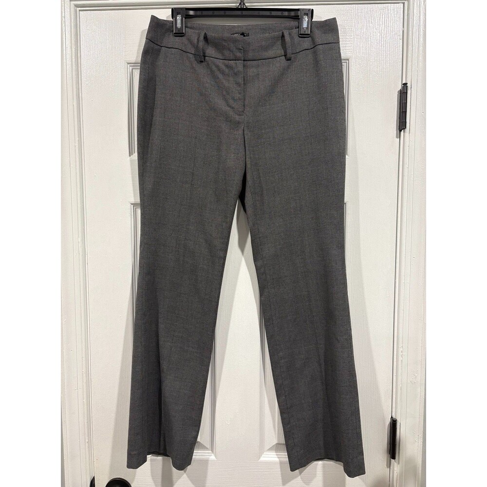 Ann Taylor Signature Pants Womens 6P Petite Gray Glen Plaid Dress Trousers